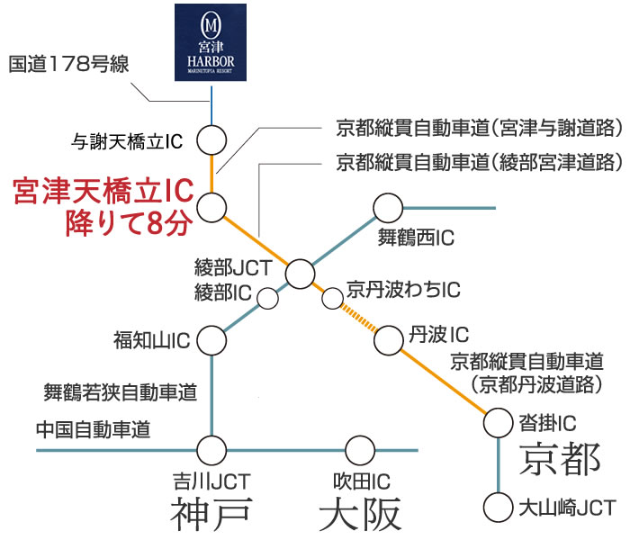 瑠璃浜までの交通案内